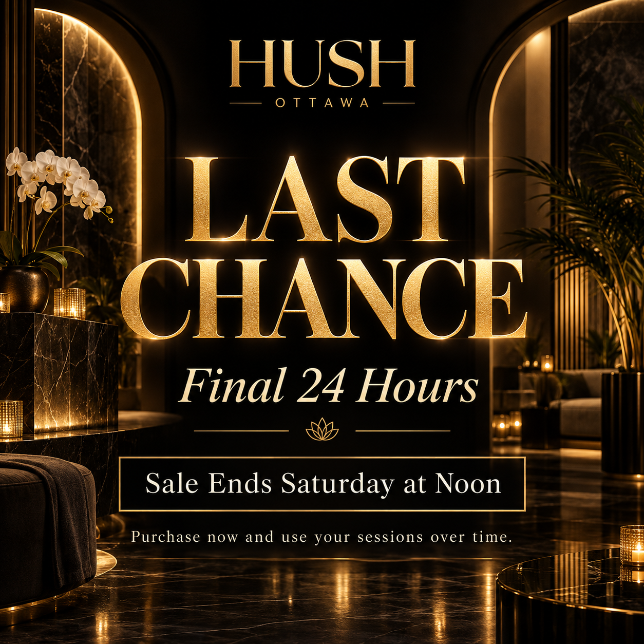 Last chance — final 24 hours, sale ends Saturday at noon
